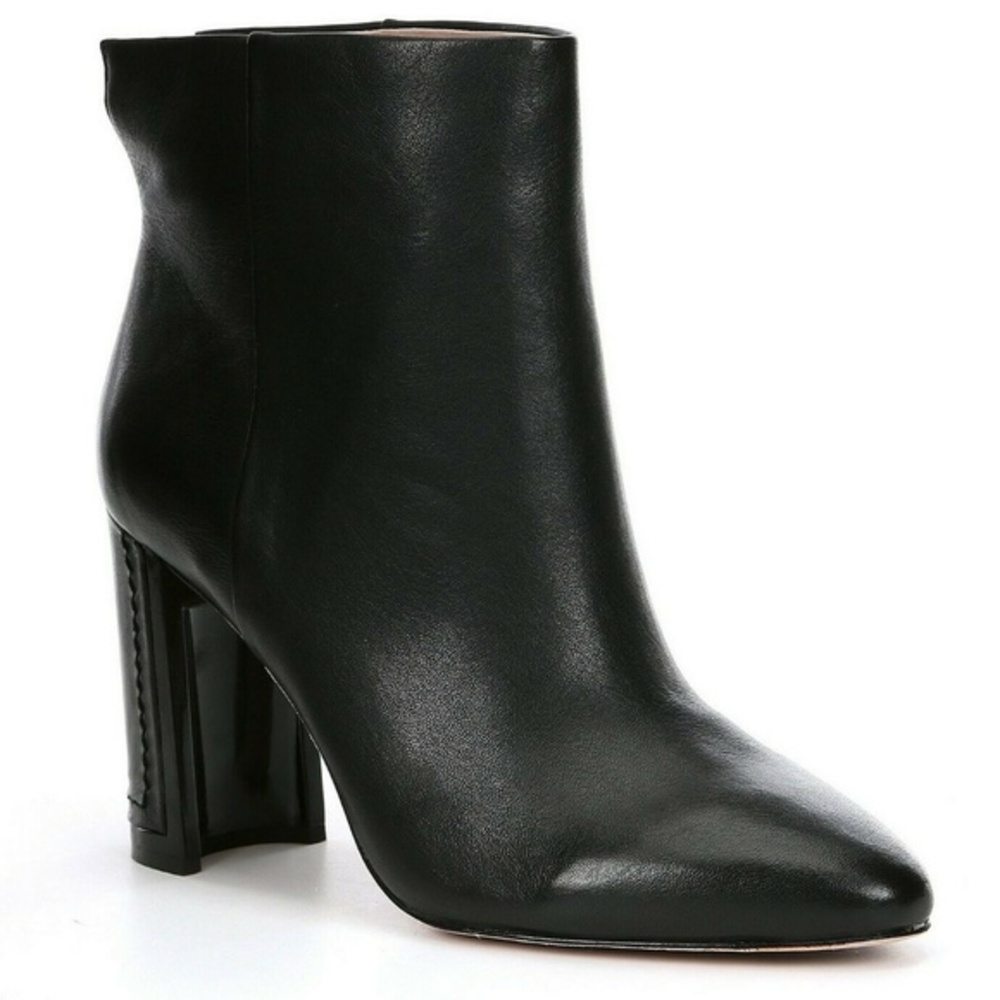 AD & DAUGHTERS ELORAN BLOCK HEEL LEATHER BOOTIES-B